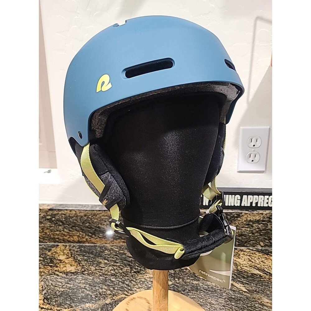 Retrospec Comstock Ski Helmet - Snowboard for Adults Med NWT Blue Yellow